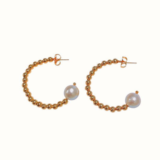 The Illy Pearl Hoops