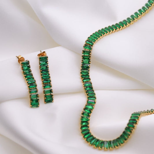Sahira Emerald Earrings